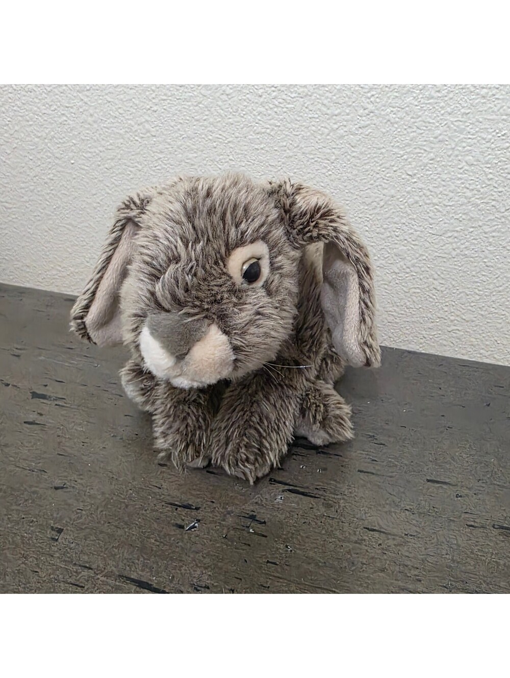 Toys R Us Lop Bunny Grey Rabbit Long Ears Plush Toy 10" Soft Cute